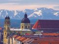 München, Stadtpanorama mit Alpenblick München, Stadtpanorama mit Alpenblick