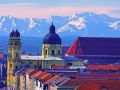 Stadtpanorama mit Alpenblick Stadtpanorama mit Alpenblick